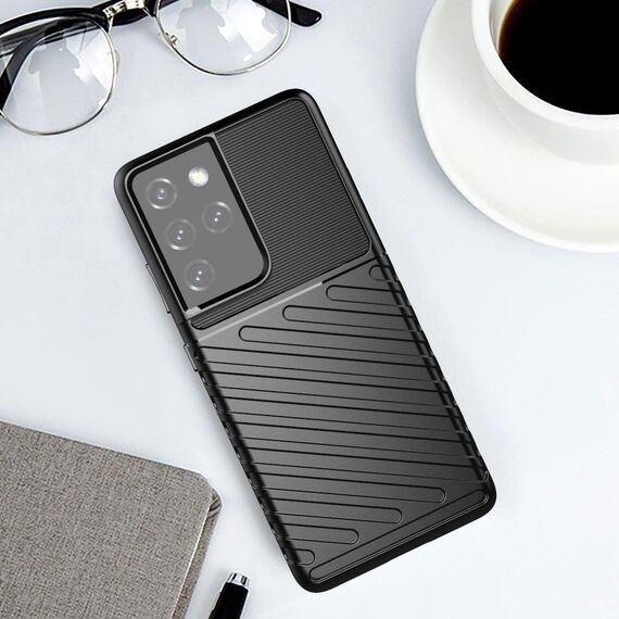 Thunder Case for Samsung Galaxy S23 Ultra silicone armor case blue - Samsung Cases - Cases - Techbox