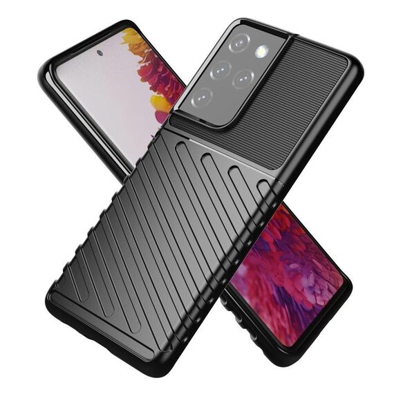 Thunder Case for Samsung Galaxy S23 Ultra silicone armor case blue - Samsung Cases - Cases - Techbox