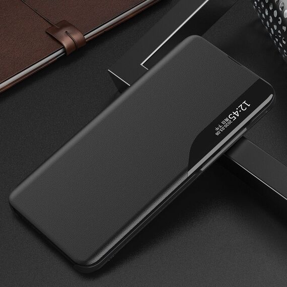 Eco Leather View Case case for Samsung Galaxy A14 with a flip stand black - Samsung Cases - Cases - Techbox
