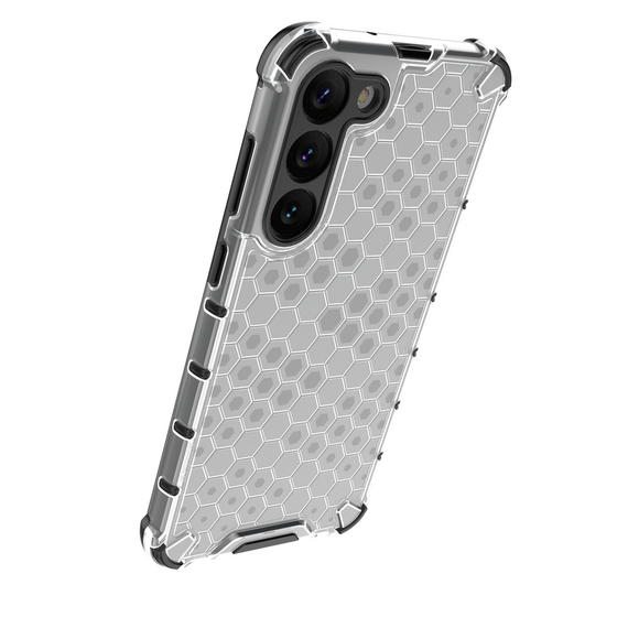 Honeycomb case for Samsung Galaxy S23+ armored hybrid cover black | Techbox