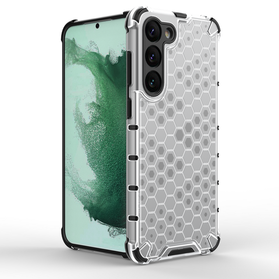 Honeycomb case for Samsung Galaxy S23+ armored hybrid cover blue | Techbox