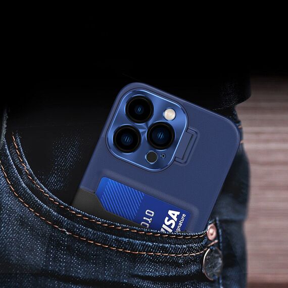Leather Stand Case for Samsung Galaxy S23+ cover card wallet with stand blue - Samsung Cases - Cases - Techbox