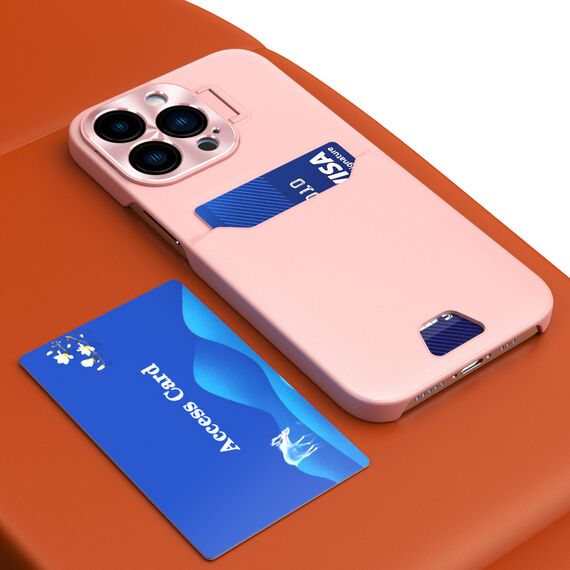 Leather Stand Case for Samsung Galaxy S23 Ultra Cover Card Wallet with Stand Pink | Techbox