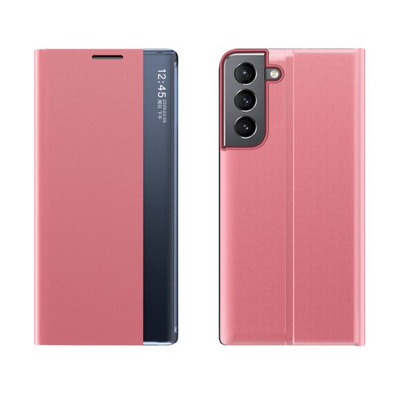 New Sleep Case for Samsung Galaxy S23+ cover with flip stand pink | Techbox