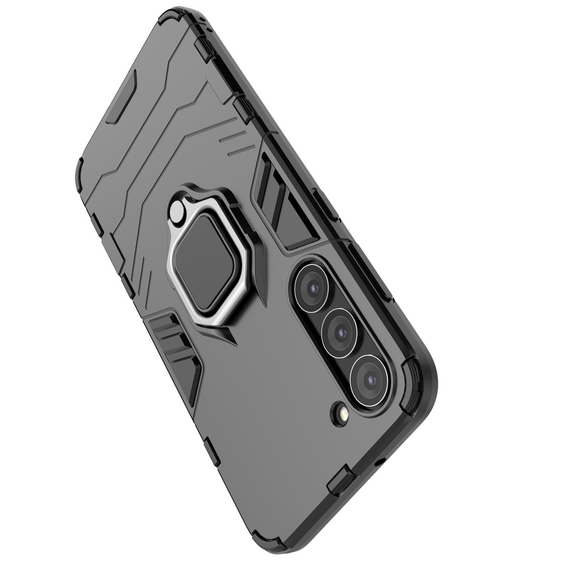 Ring Armor case for Samsung Galaxy S23+ armored cover magnetic holder ring black | Techbox