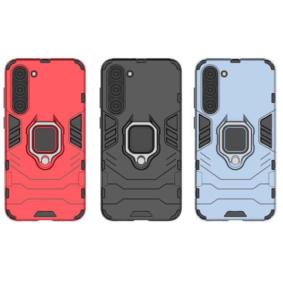 Ring Armor case for Samsung Galaxy S23+ armored cover magnetic holder ring black | Techbox