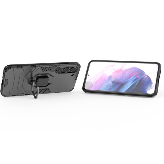 Ring Armor case for Samsung Galaxy S23+ armored cover magnetic holder ring black | Techbox