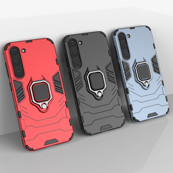Ring Armor case for Samsung Galaxy S23+ armored cover magnetic holder ring black | Techbox