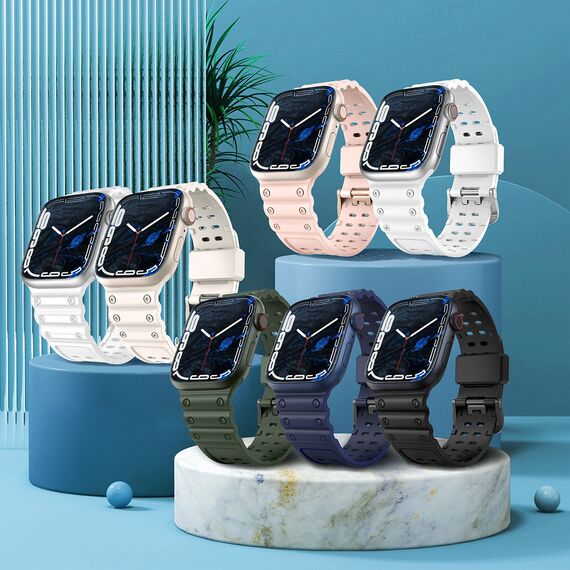 Strap Triple Protection for Apple Watch 38 / 40 / 41 mm bracelet strap - black | Techbox