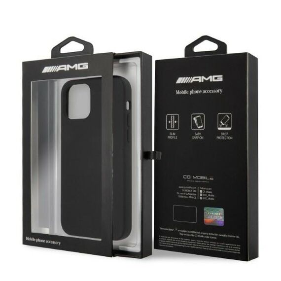 AMG Silicone Big Logo case for iPhone 12 Pro Max - black - Apple Cases - Cases - Techbox