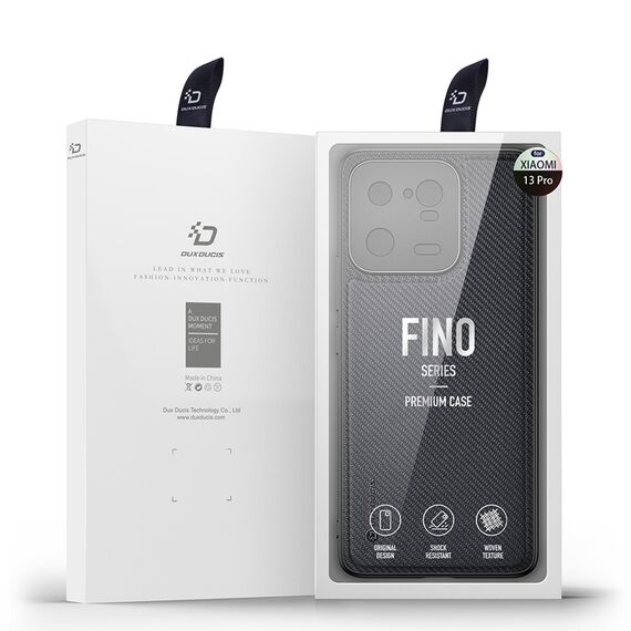 Dux Ducis Fino case for Xiaomi 13 Pro cover with silicone frame gray | Techbox