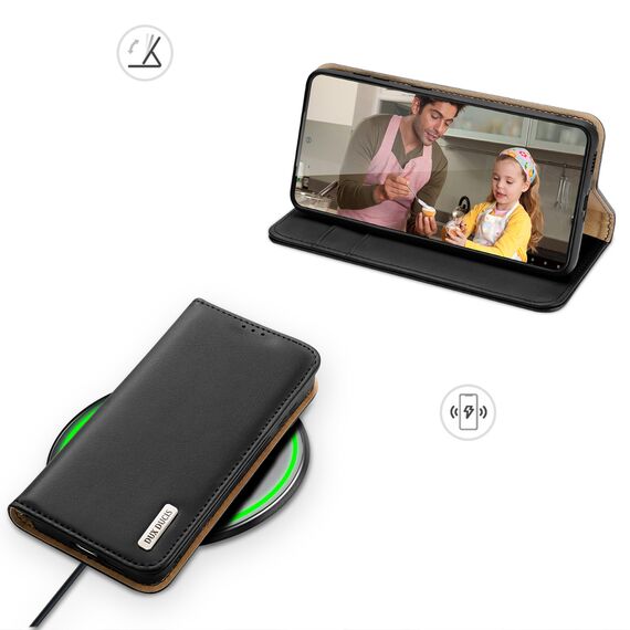 Dux Ducis Hivo case Samsung Galaxy S23+ flip case wallet stand RFID blocker black | Techbox