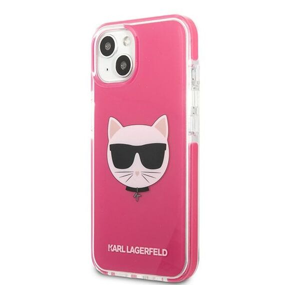 Etui Karl Lagerfeld Choupette Head na iPhone 13 mini - fuksjowy | Techbox