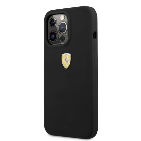 Ferrari FESSIHMP13LBK iPhone 13 Pro / 13 6.1" black/black hardcase Silicone MagSafe - Apple Cases - Cases - Techbox