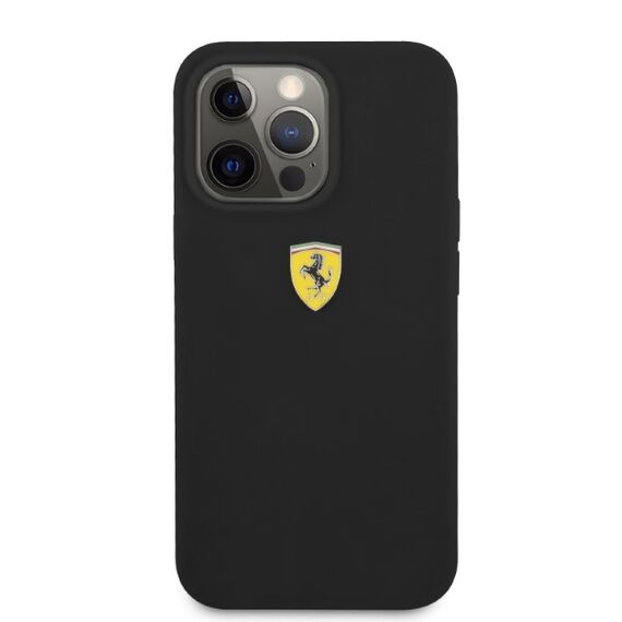 Ferrari FESSIHMP13LBK iPhone 13 Pro / 13 6.1" black/black hardcase Silicone MagSafe - Apple Cases - Cases - Techbox