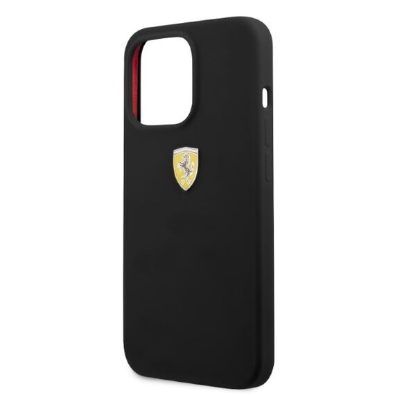 Ferrari FESSIHMP13LBK iPhone 13 Pro / 13 6.1" black/black hardcase Silicone MagSafe - Apple Cases - Cases - Techbox