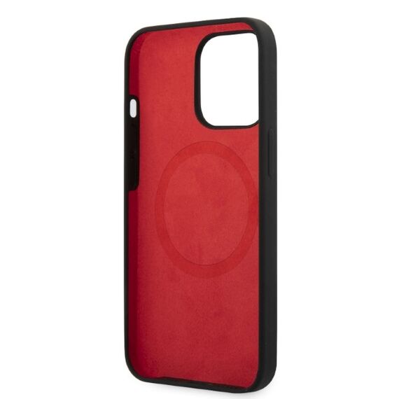 Ferrari FESSIHMP13LBK iPhone 13 Pro / 13 6.1" black/black hardcase Silicone MagSafe - Apple Cases - Cases - Techbox
