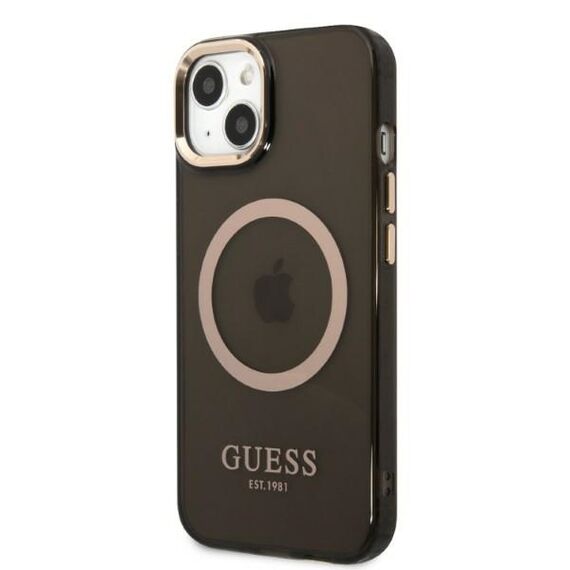 Guess Gold Outline Translucent MagSafe case for iPhone 13 - black - Uncategorized Cases (2) - Cases - Techbox
