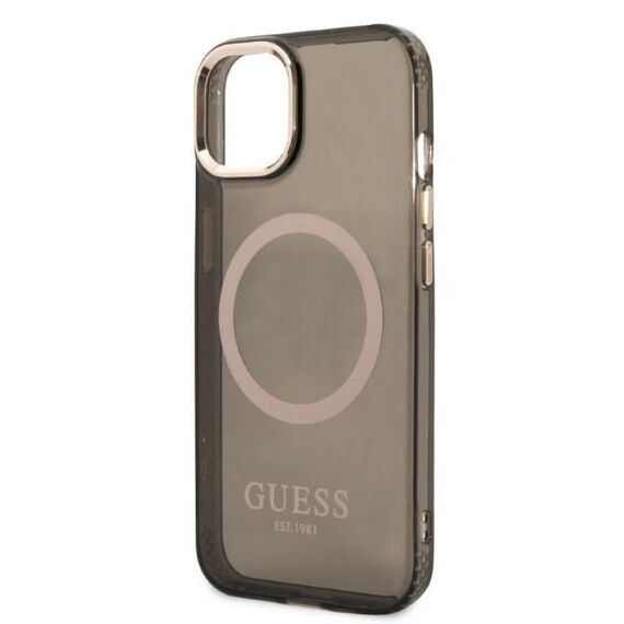 Guess Gold Outline Translucent MagSafe case for iPhone 13 - black - Uncategorized Cases (2) - Cases - Techbox