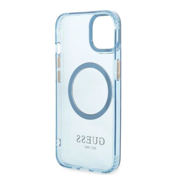 Guess Gold Outline Translucent MagSafe case for iPhone 13 - blue - Uncategorized Cases (2) - Cases - Techbox
