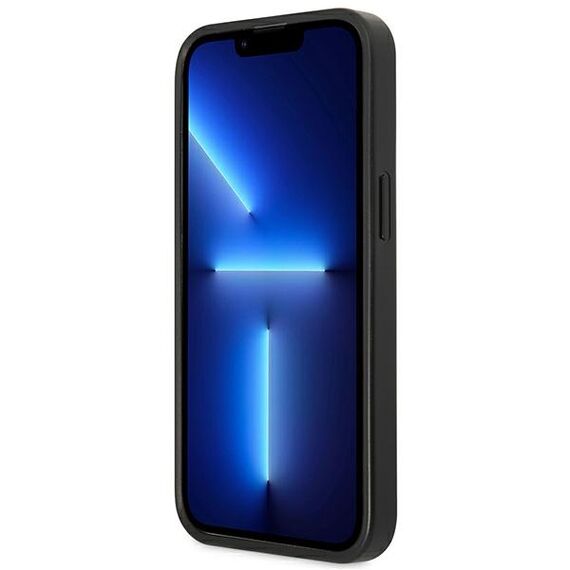 Guess GUHCP13LP4TPK iPhone 13 Pro / 13 6.1" black/black hardcase 4G Triangle Logo Cardslot | Techbox