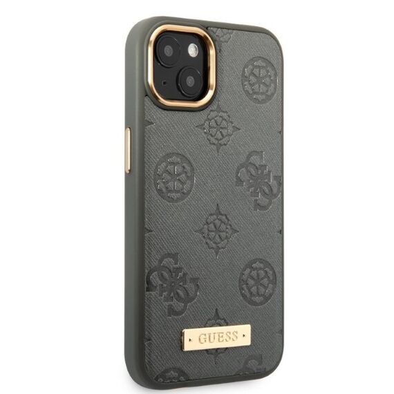 Guess GUHMP13MSAPSTG iPhone 13 6.1" grey/grey hardcase Peony Logo Plate MagSafe | Techbox