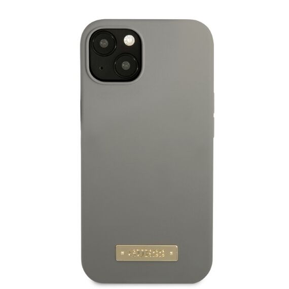 Guess GUHMP13SSPLG iPhone 13 mini 5.4" grey/grey hard case Silicone Logo Plate MagSafe - Apple Cases - Cases - Techbox