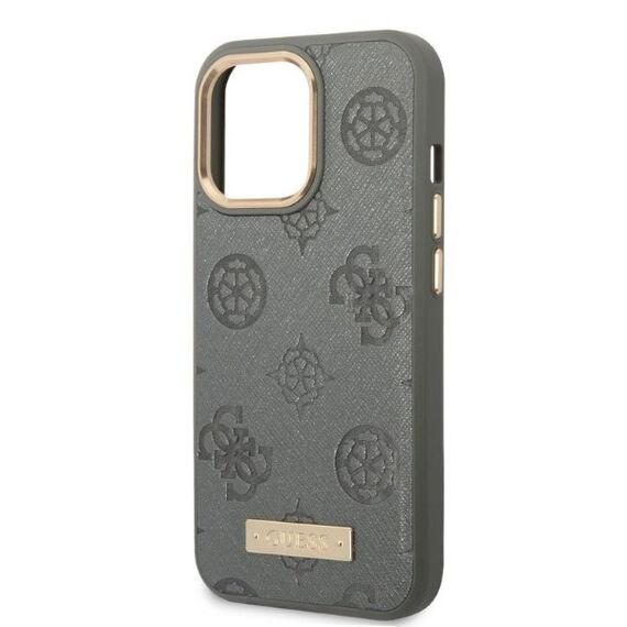 Guess GUHMP13XSAPSTG iPhone 13 Pro Max 6.7" grey/grey hardcase Peony Logo Plate MagSafe | Techbox