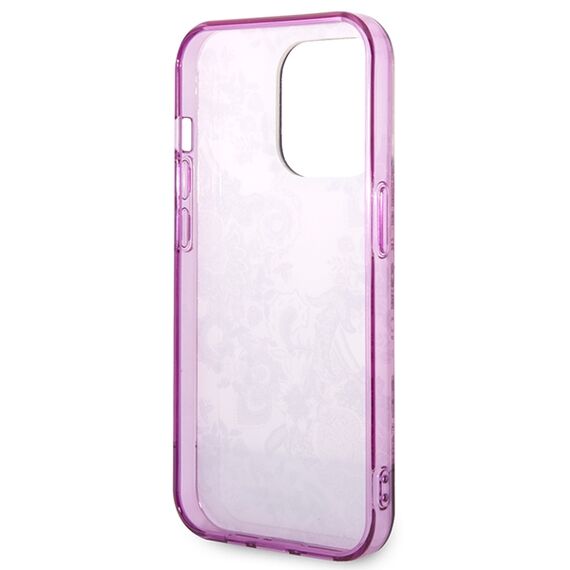 Guess Porcelain Collection case for iPhone 14 Pro Max - fuchsia | Techbox