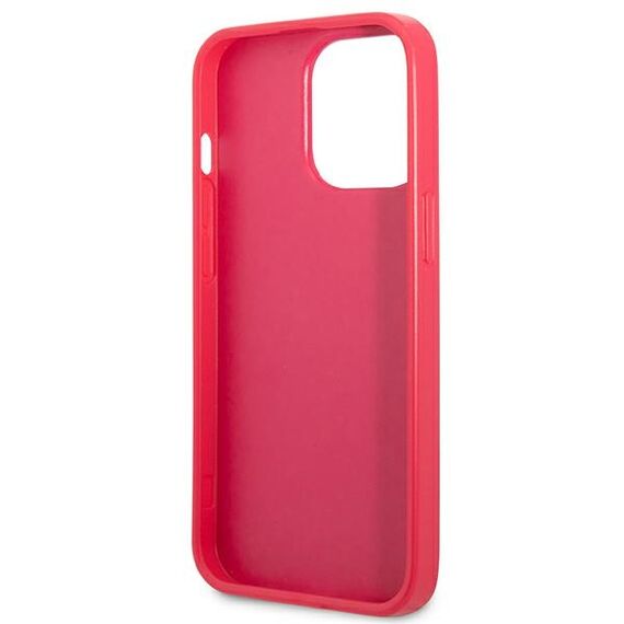 Guess Saffiano 4G Small Metal Logo case for iPhone 13 Pro / 13 - pink - Apple Cases - Cases - Techbox