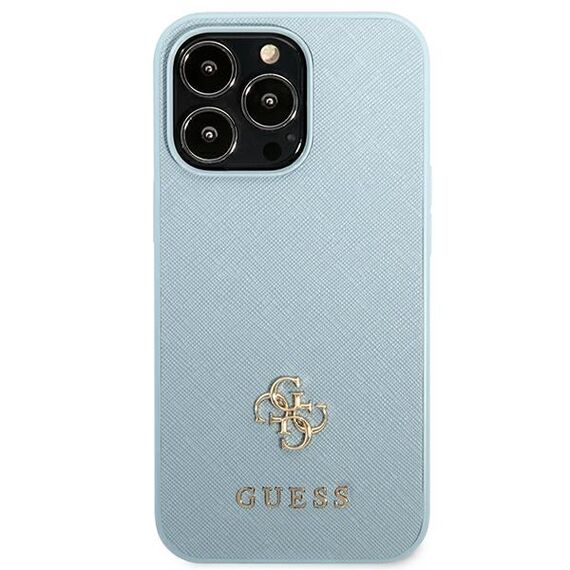 Guess Saffiano 4G Small Metal Logo case for iPhone 13 Pro Max - blue | Techbox
