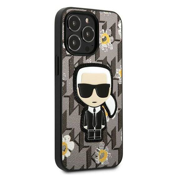 Karl Lagerfeld Flower Ikonik Karl case for iPhone 13 Pro / iPhone 13 - gray | Techbox