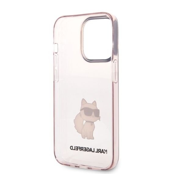 Karl Lagerfeld KLHCP14LHNCHTCP iPhone 14 Pro 6.1" pink/pink hardcase Ikonik Choupette | Techbox
