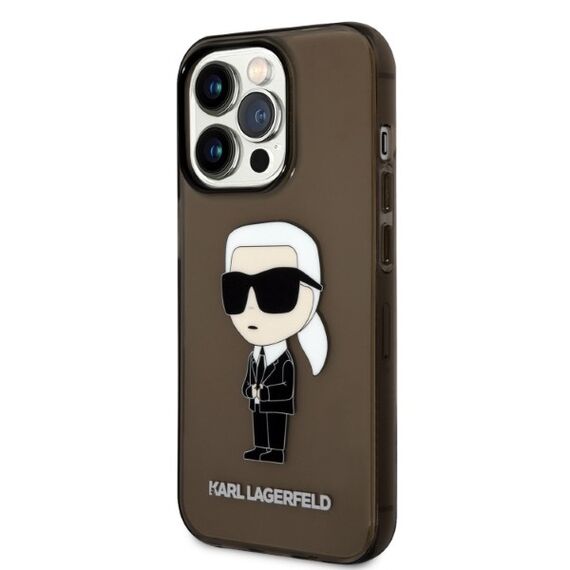 Karl Lagerfeld KLHCP14LHNIKTCK iPhone 14 Pro 6.1" black/black hardcase Ikonik Karl Lagerfeld | Techbox