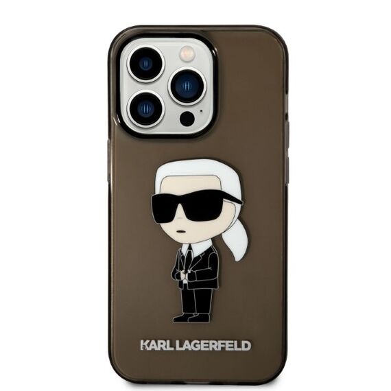 Karl Lagerfeld KLHCP14LHNIKTCK iPhone 14 Pro 6.1" black/black hardcase Ikonik Karl Lagerfeld | Techbox