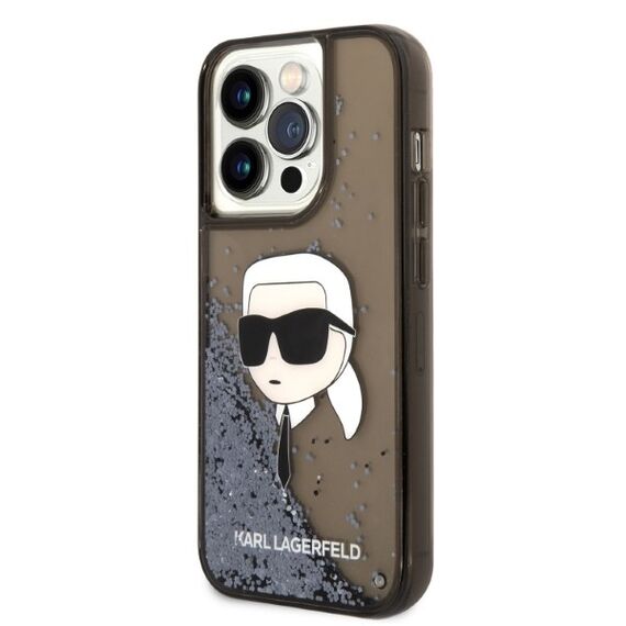 Karl Lagerfeld KLHCP14LLNKHCK iPhone 14 Pro 6.1" black/black hardcase Glitter Karl Head - Apple Cases - Cases - Techbox