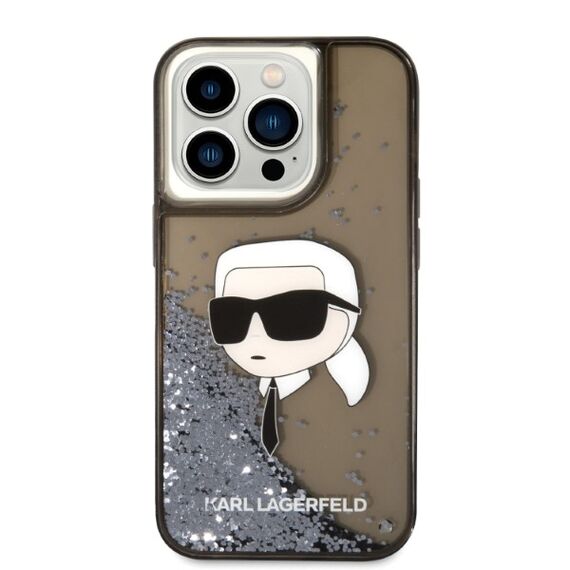 Karl Lagerfeld KLHCP14LLNKHCK iPhone 14 Pro 6.1" black/black hardcase Glitter Karl Head - Apple Cases - Cases - Techbox