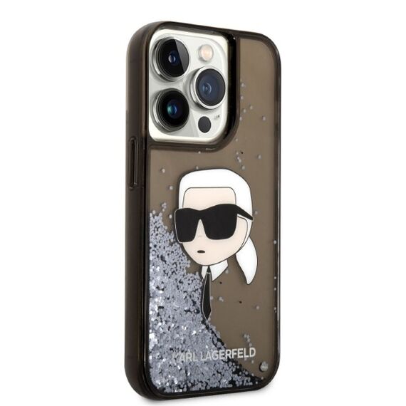 Karl Lagerfeld KLHCP14LLNKHCK iPhone 14 Pro 6.1" black/black hardcase Glitter Karl Head - Apple Cases - Cases - Techbox