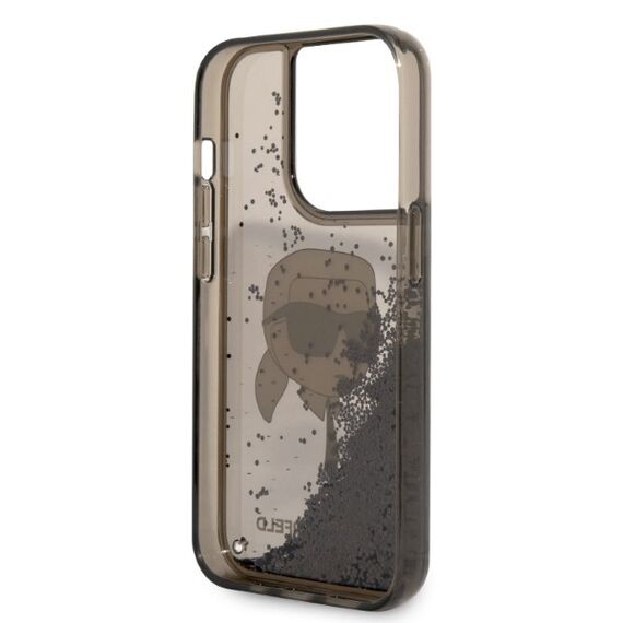 Karl Lagerfeld KLHCP14LLNKHCK iPhone 14 Pro 6.1" black/black hardcase Glitter Karl Head - Apple Cases - Cases - Techbox