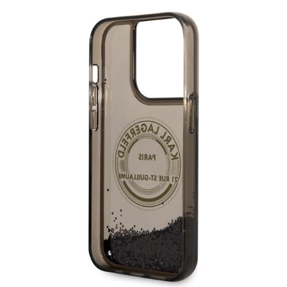 Karl Lagerfeld Liquid Glitter RSG case for iPhone 14 Pro - black - Apple Cases - Cases - Techbox