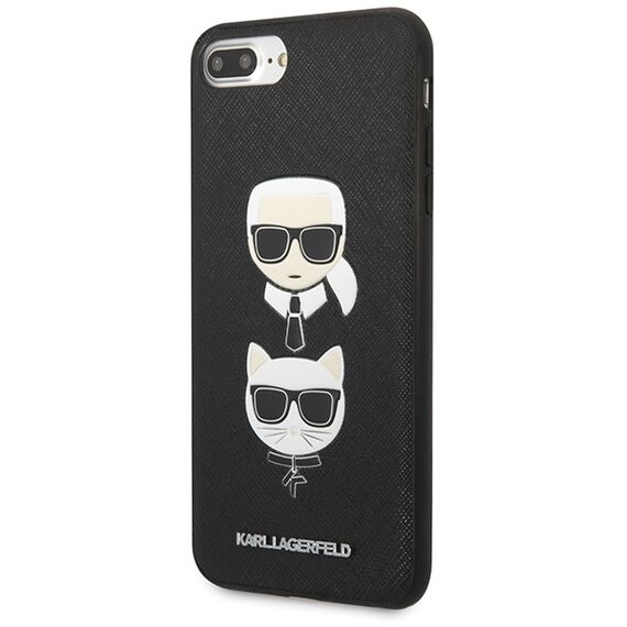 Karl Lagerfeld Saffiano Karl&amp;Choupette Head case for iPhone 7 Plus / iPhone 8 Plus - black - Uncategorized Cases (2) - Cases - Techbox