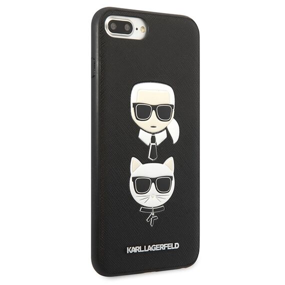 Karl Lagerfeld Saffiano Karl&amp;Choupette Head case for iPhone 7 Plus / iPhone 8 Plus - black - Uncategorized Cases (2) - Cases - Techbox