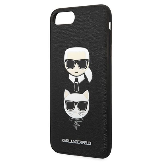 Karl Lagerfeld Saffiano Karl&amp;Choupette Head case for iPhone 7 Plus / iPhone 8 Plus - black - Uncategorized Cases (2) - Cases - Techbox