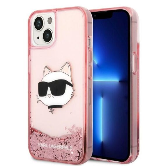 Karl Lagerfeld Glitter Choupette Head case for iPhone 14 Plus - pink - Apple Cases - Cases - Techbox