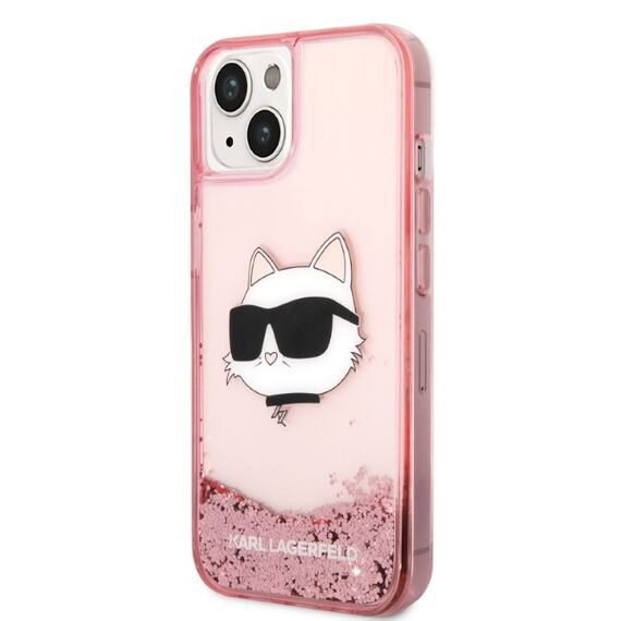 Karl Lagerfeld Glitter Choupette Head case for iPhone 14 Plus - pink - Apple Cases - Cases - Techbox