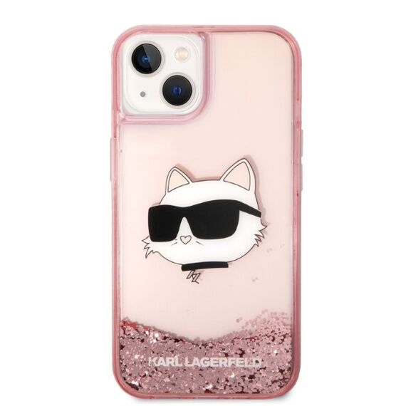 Karl Lagerfeld Glitter Choupette Head case for iPhone 14 Plus - pink - Apple Cases - Cases - Techbox