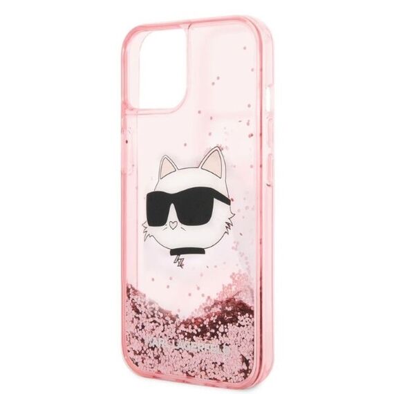 Karl Lagerfeld Glitter Choupette Head case for iPhone 14 Plus - pink - Apple Cases - Cases - Techbox