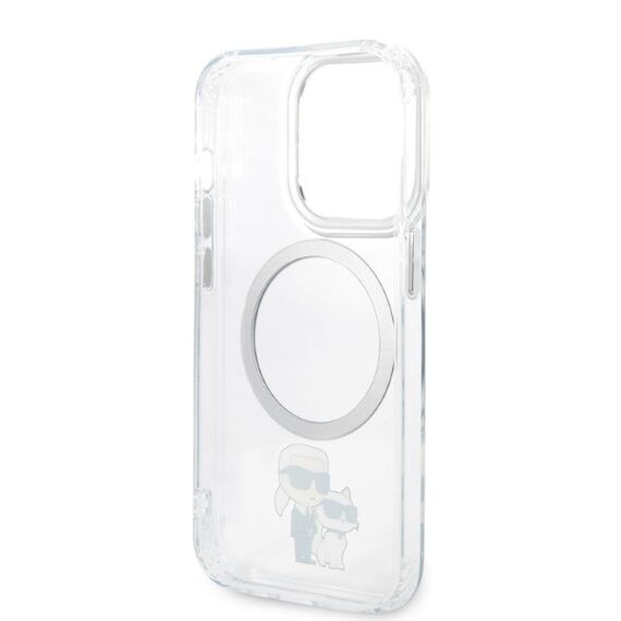 Karl Lagerfeld Iconic Karl&amp;Choupette MagSafe case for iPhone 14 Pro - transparent | Techbox