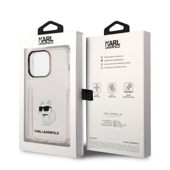Karl Lagerfeld Ikonik Choupette case for iPhone 14 Pro Max - pink | Techbox