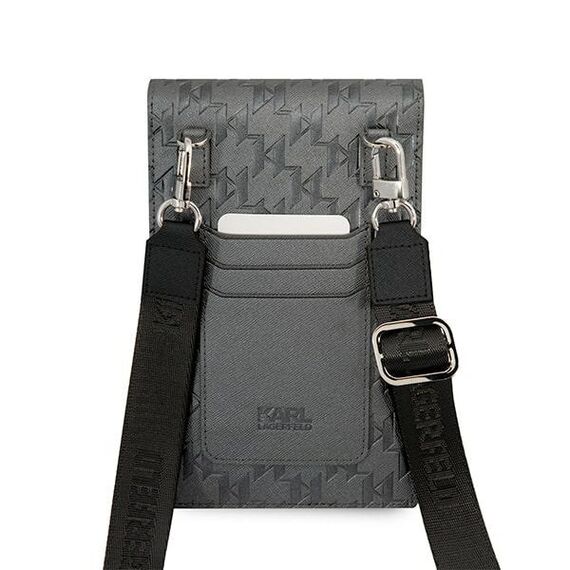 Karl Lagerfeld Ikonik Karl Monogram Patch bag - silver